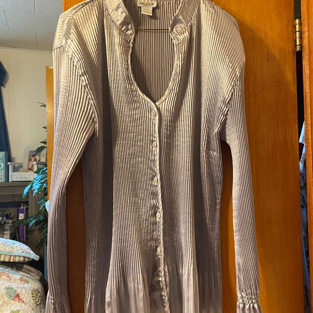 Silver blouse